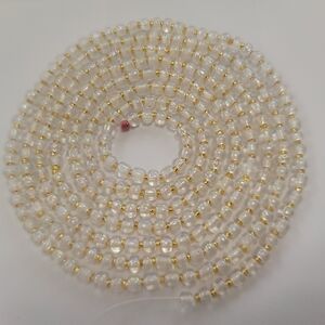 Dazzling Gold And Crystal Waistbeads 46"